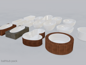 bathtub pack Modèle 3D