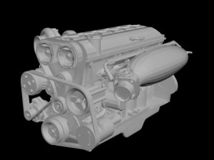 motori per 124 modellini di auto Modello di stampa 3D