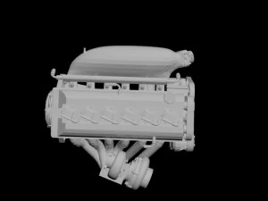 engines for 124 model cars 3D Print Model