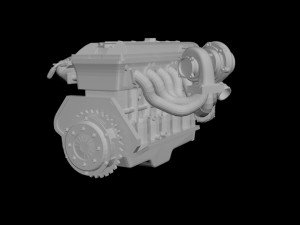 engines for 124 model cars Modello di stampa 3D