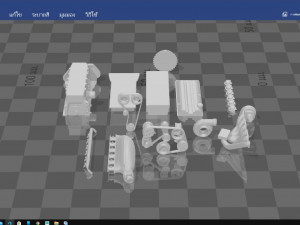 engines for 124 model cars Modello di stampa 3D