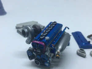 engines for 124 model cars 3D Print Model