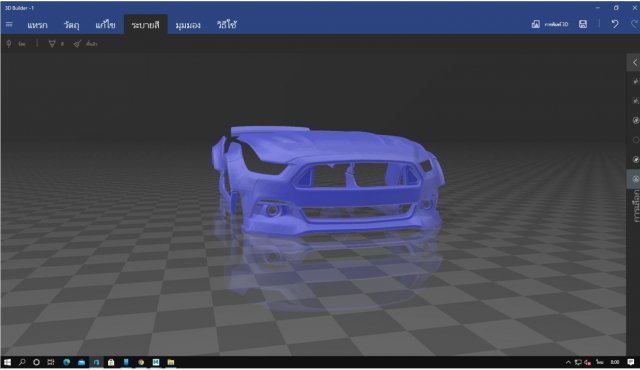 wide body kit mustang ready to print 3D-Druckmodell .c4d .max .obj .3ds .fbx .stl .blend 