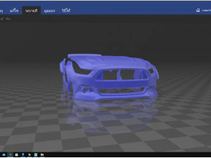 kit corpo largo mustang pronto per la stampa Modello di stampa 3D