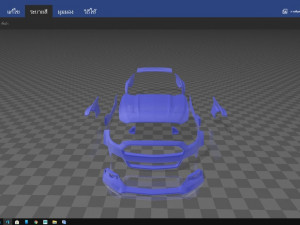 wide body kit mustang ready to print 3D-Druckmodell