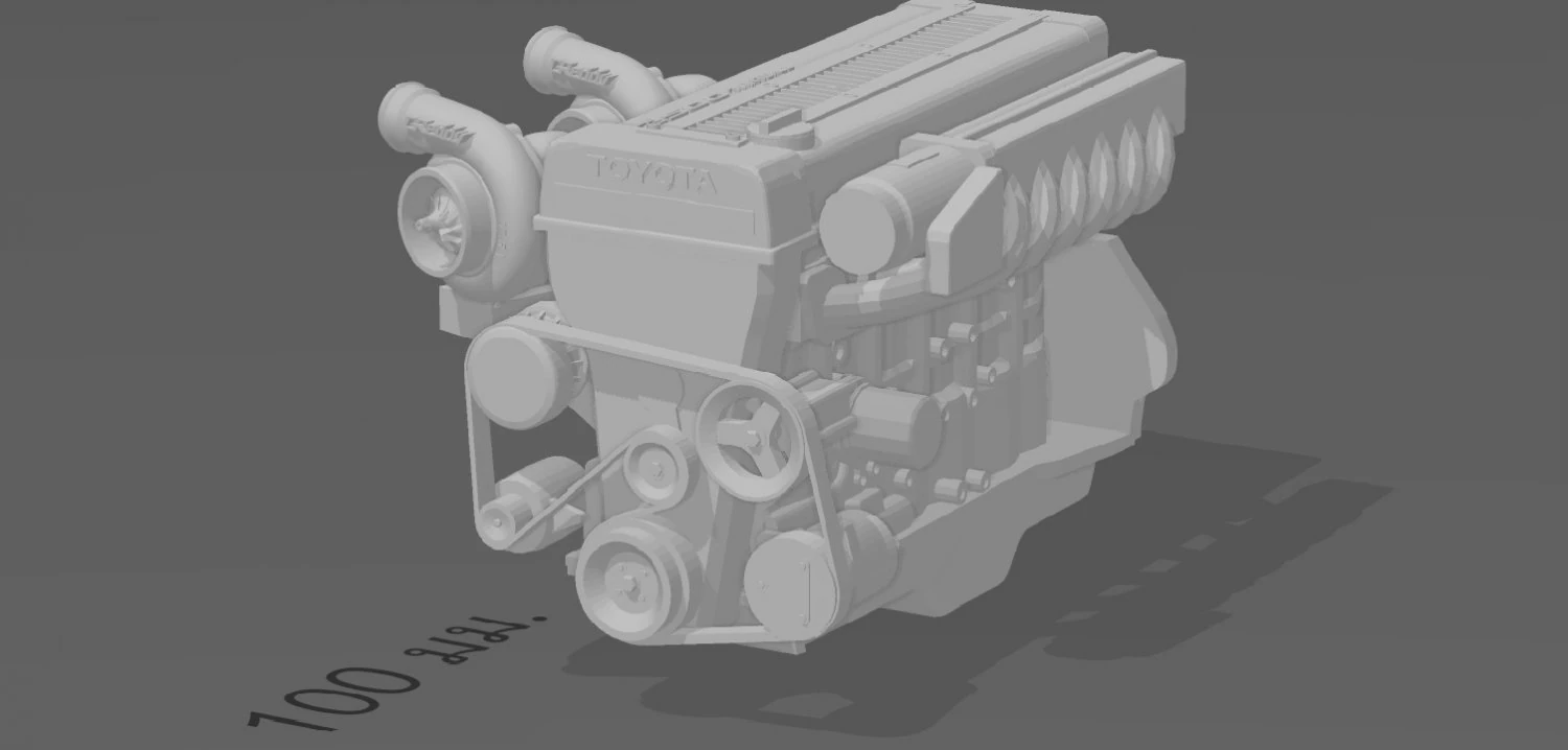 engines for 124 model cars 3D Print Model .c4d .max .obj .3ds .fbx .stl .blend 