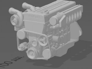 Motoren f&uuml;r 124 Modellautos 3D Druckmodell
