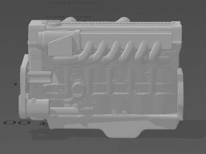 engines for 124 model cars 3D Print Model