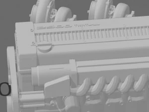 engines for 124 model cars 3D Print Model