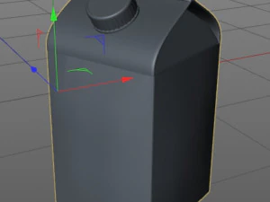 caixa de suco tetrapak Modelo 3D