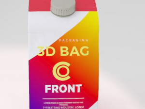 tetrapak juice box 3D Model