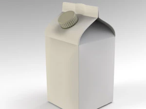 tetrapak juice box 3D Model
