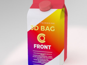 tetrapak juice box 3D Model