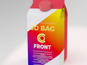 tetrapak juice box 3D Model