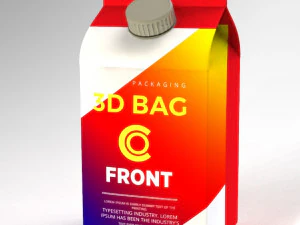 tetrapak juice box 3D Model