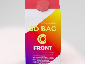 tetrapak juice box 3D Model