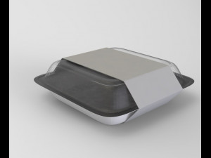 food box invisible and texture 3D Model