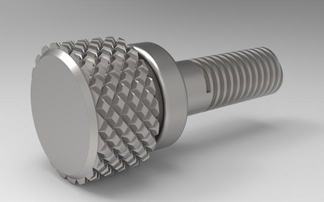 knurling screw 3D Модель .c4d .max .obj .3ds .fbx .stl .blend 