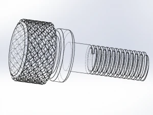 knurling screw 3D Model