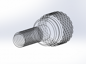 knurling screw 3D Модель