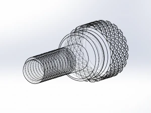 knurling screw 3D Model