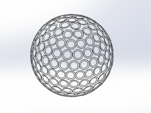 golf ball Modelo 3D