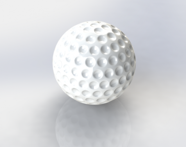 golf ball Modelo 3D .c4d .max .obj .3ds .fbx .stl .blend 