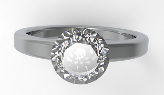 diamond ring 3D Model .c4d .max .obj .3ds .fbx .stl .blend