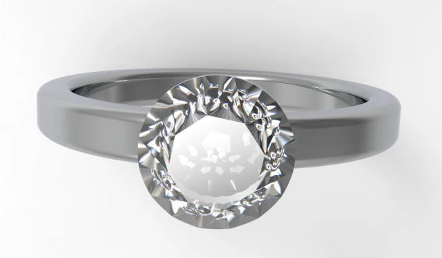 다이아몬드 반지 3D 모델 .c4d .max .obj .3ds .fbx .stl .blend 