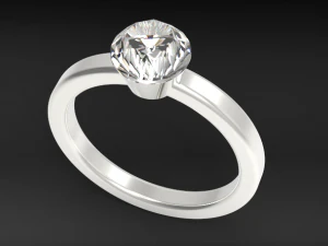 다이아몬드 반지 3D 모델