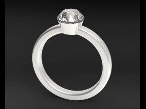 다이아몬드 반지 3D 모델