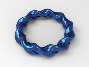 bracelet twisted design Model 3D