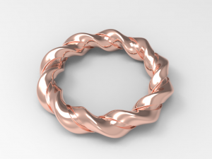 bracelet twisted design Modèle 3D