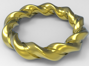 bracelet twisted design Modèle 3D