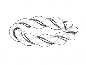 bracelet twisted design Modèle 3D