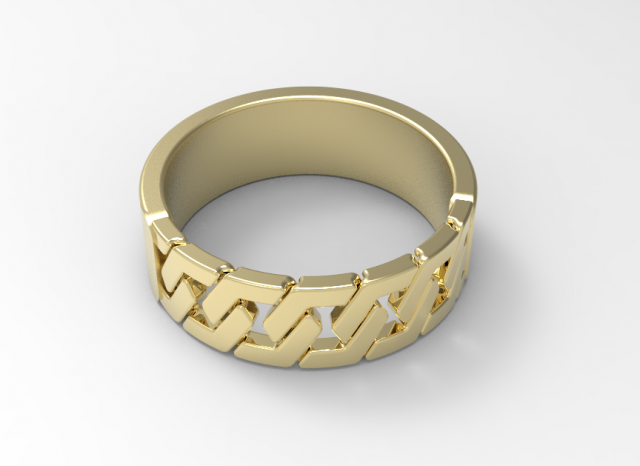 chain ring Model 3D .c4d .max .obj .3ds .fbx .stl .blend 
