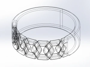 체인 링 3D 모델
