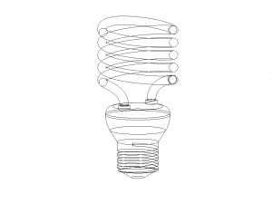 compact fluorescent lamp Modelo 3D