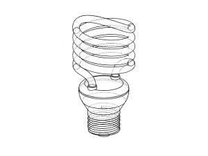 compact fluorescent lamp Modelo 3D