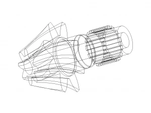 helical bevel gear 3D Model