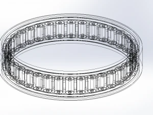 needle roller ball bearing 3D Model