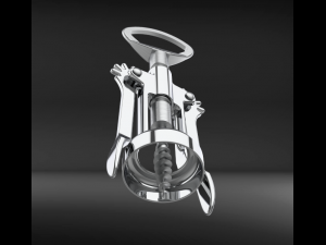 corkscrew bottle opener 3D Model