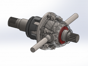 differential gearbox 3D-Modell