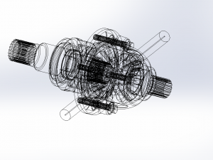 differential gearbox 3D-Modell
