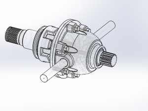 differential gearbox 3D-Modell