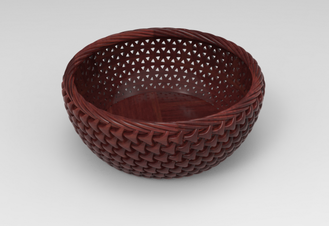fruit basket 3D 模型 .c4d .max .obj .3ds .fbx .stl .blend 