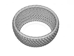 fruit basket 3D Model