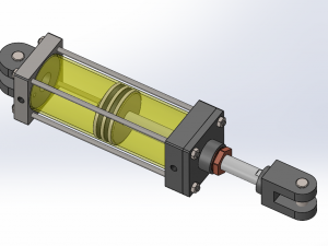 hydraulic cylinder Modelo 3D