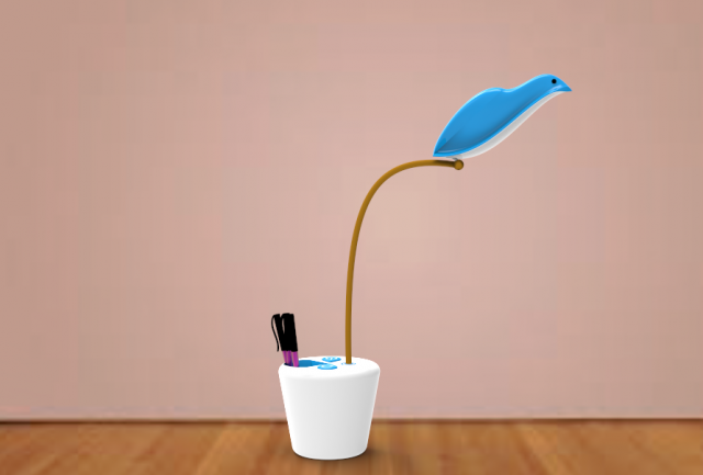 table lamp and pen stand Modelo 3D .c4d .max .obj .3ds .fbx .stl .blend 