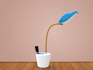 table lamp and pen stand Model 3D
